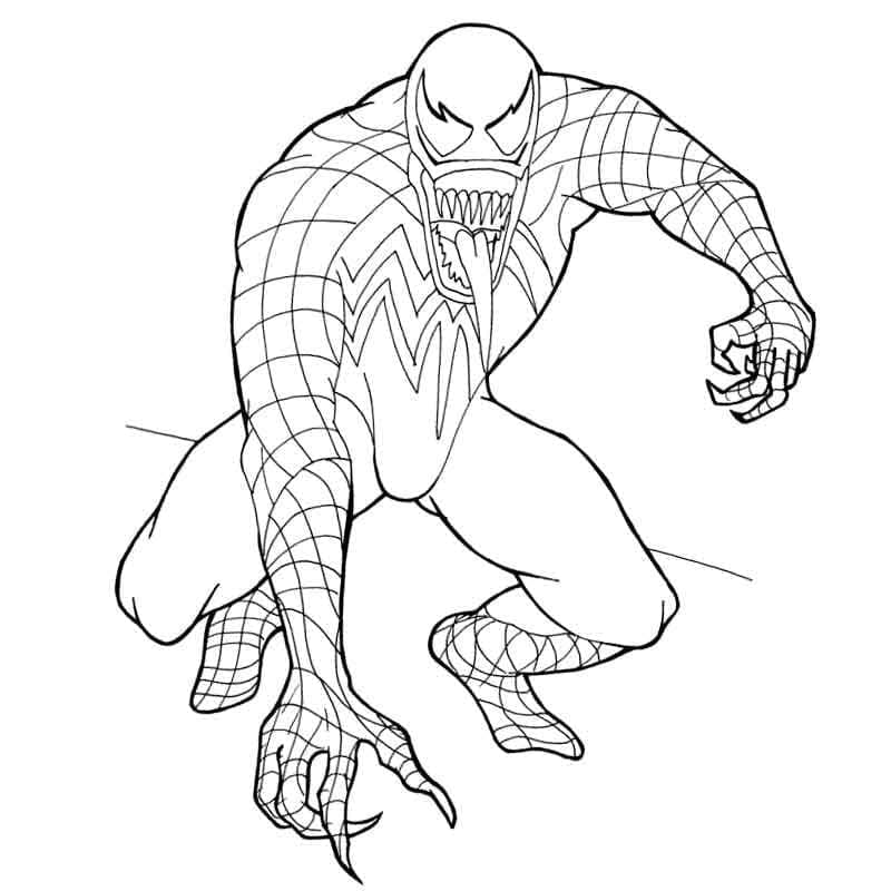 Desenho deMarvel Venom para colorir