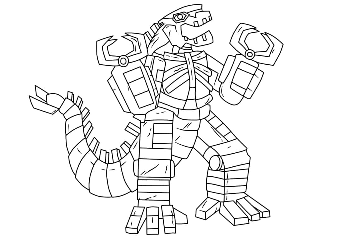 Desenho deMechagodzilla 1 para colorir