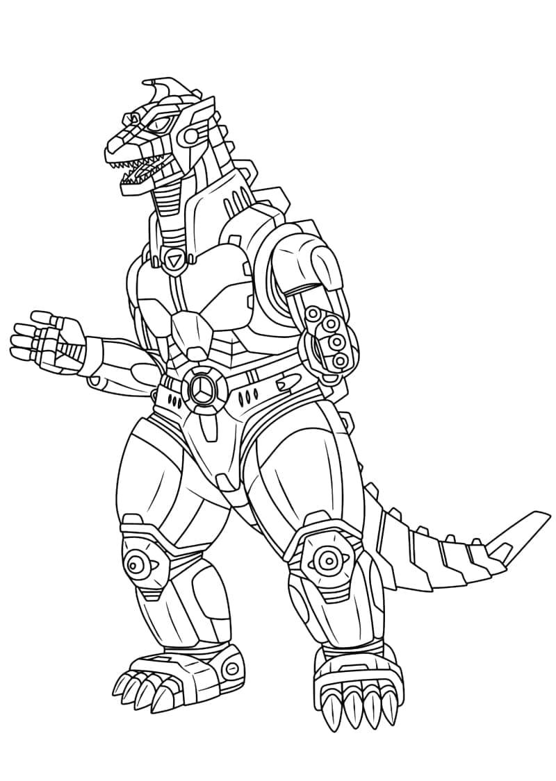 Desenho deMechagodzilla 3 para colorir