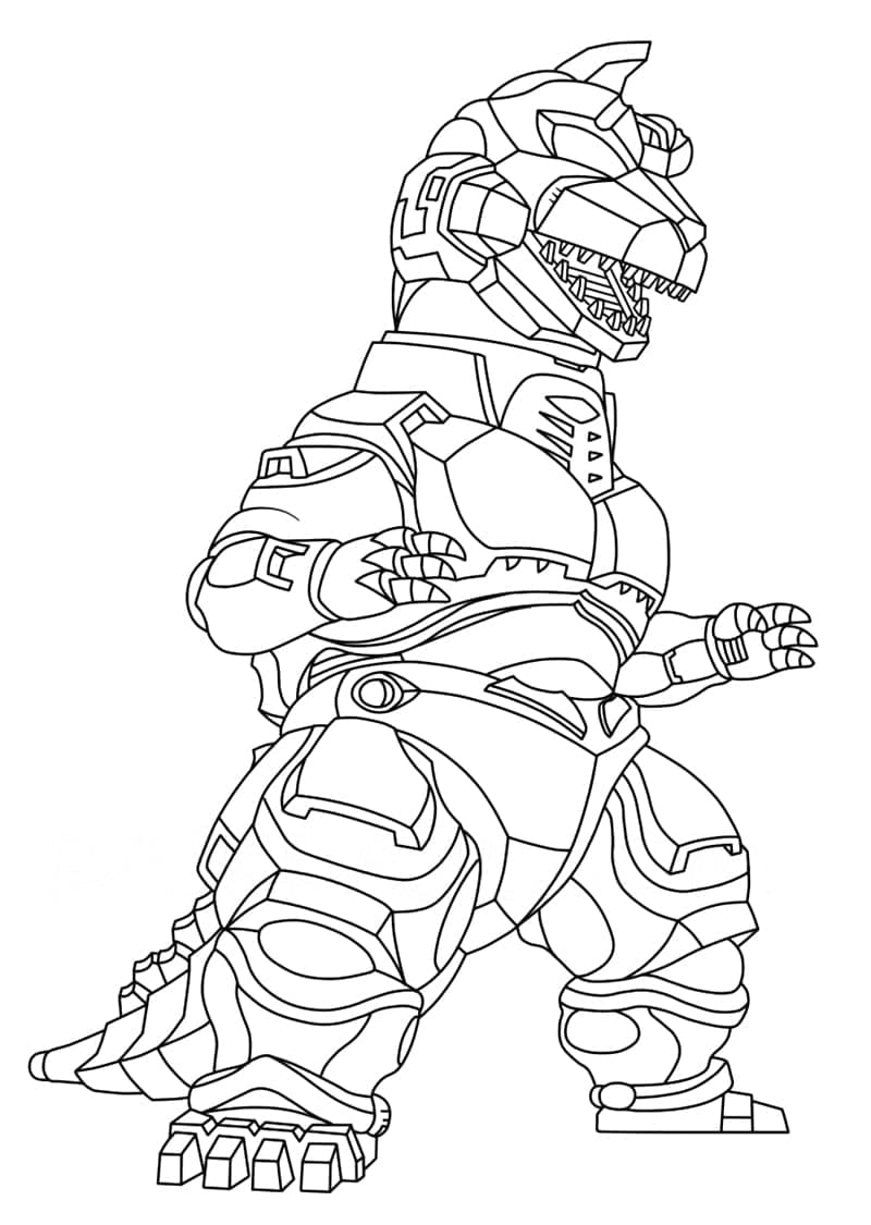 Desenho deMechagodzilla 4 para colorir