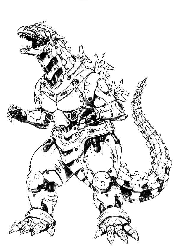 Desenho deMechagodzilla 5 para colorir