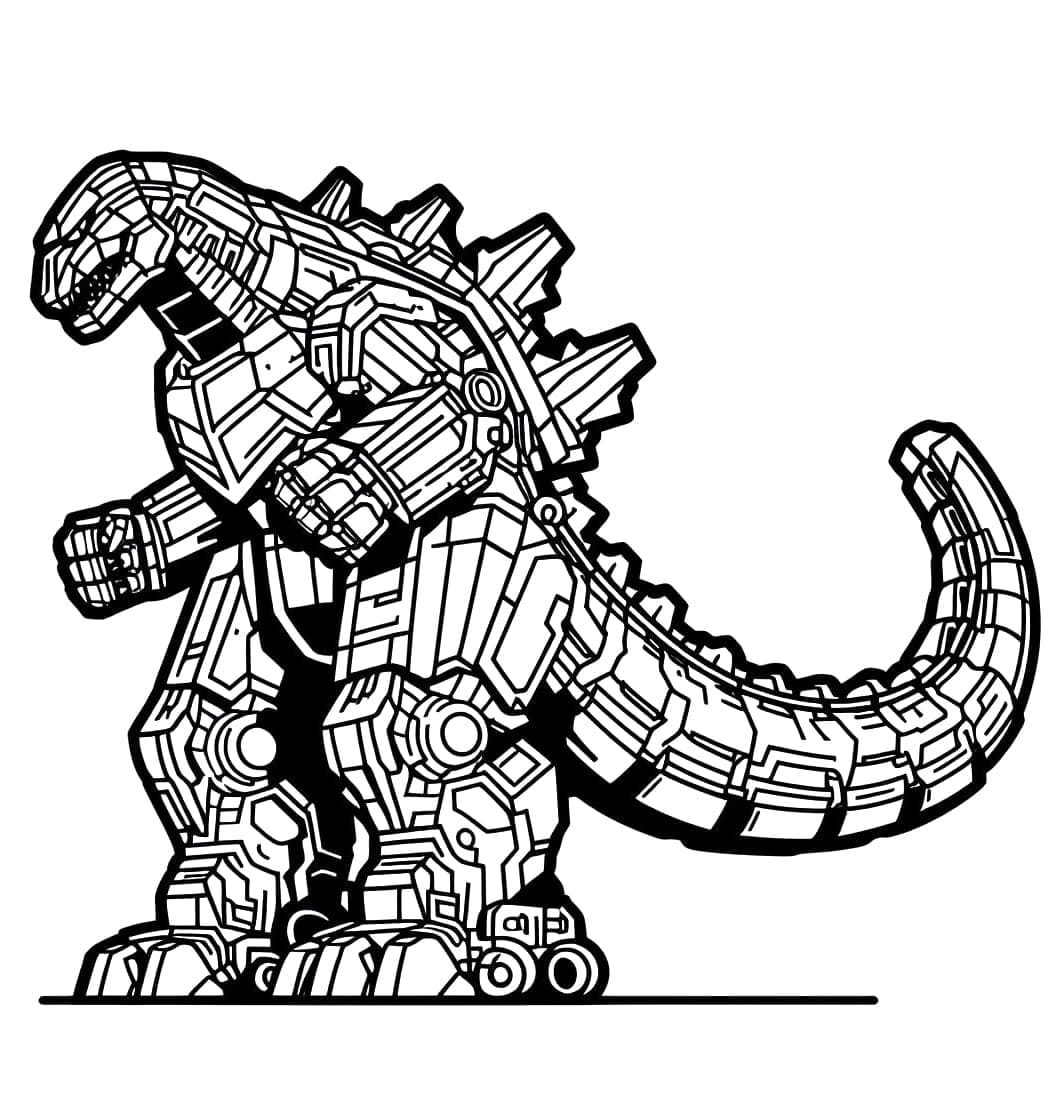 Desenho deMechagodzilla Imprimível para colorir