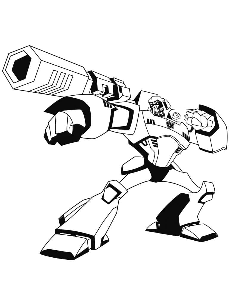 Desenho deMegatron de Transformers para colorir