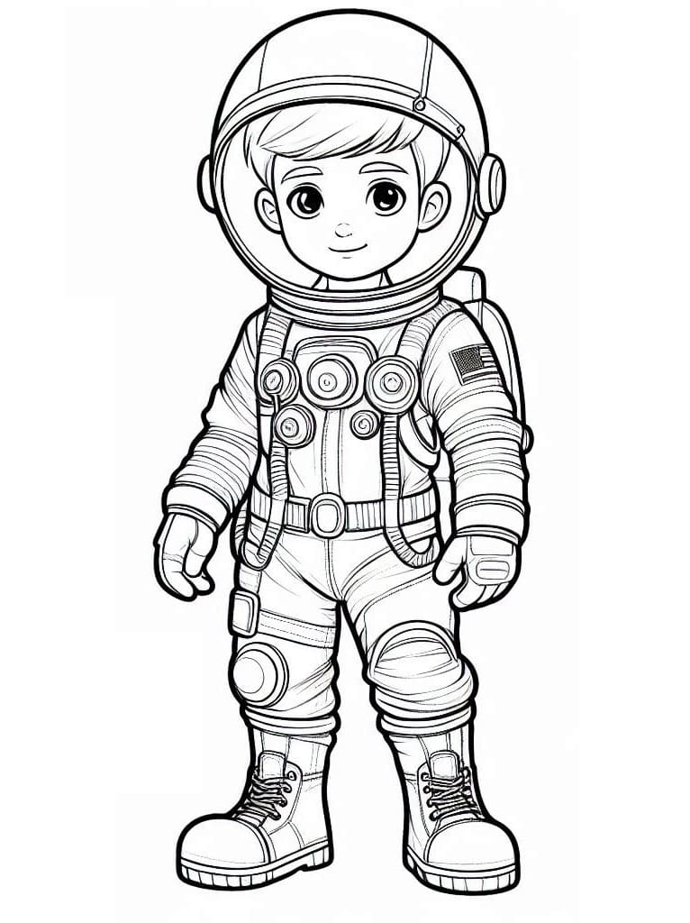 Desenhos de Astronauta para colorir