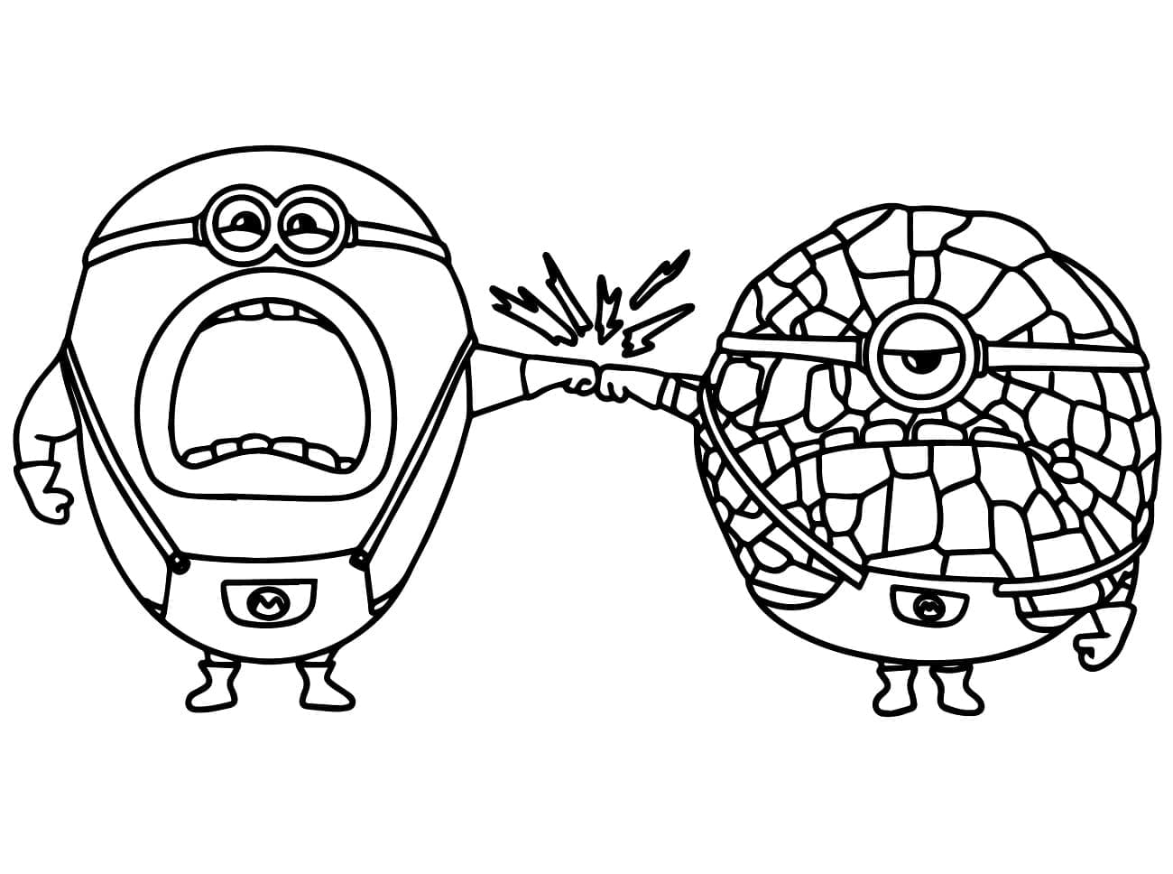 Desenho deMeu Malvado Favorito 4 Mega Minions para colorir