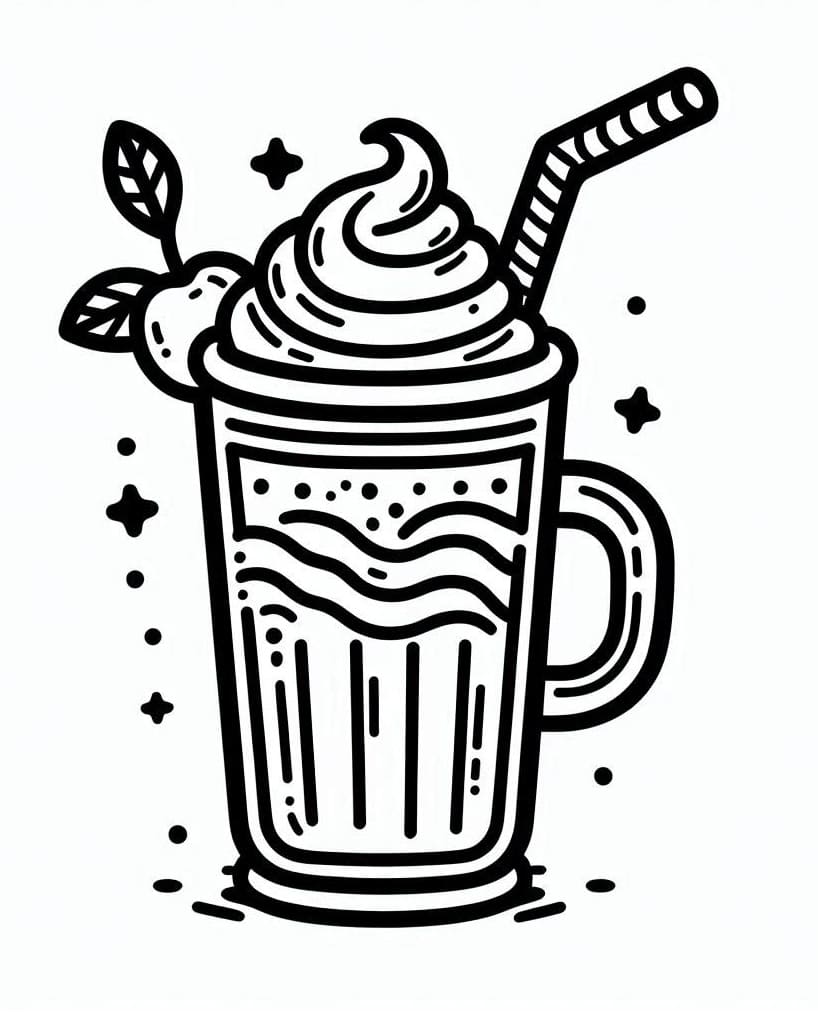 Desenho deMilk Shake Grátis para colorir