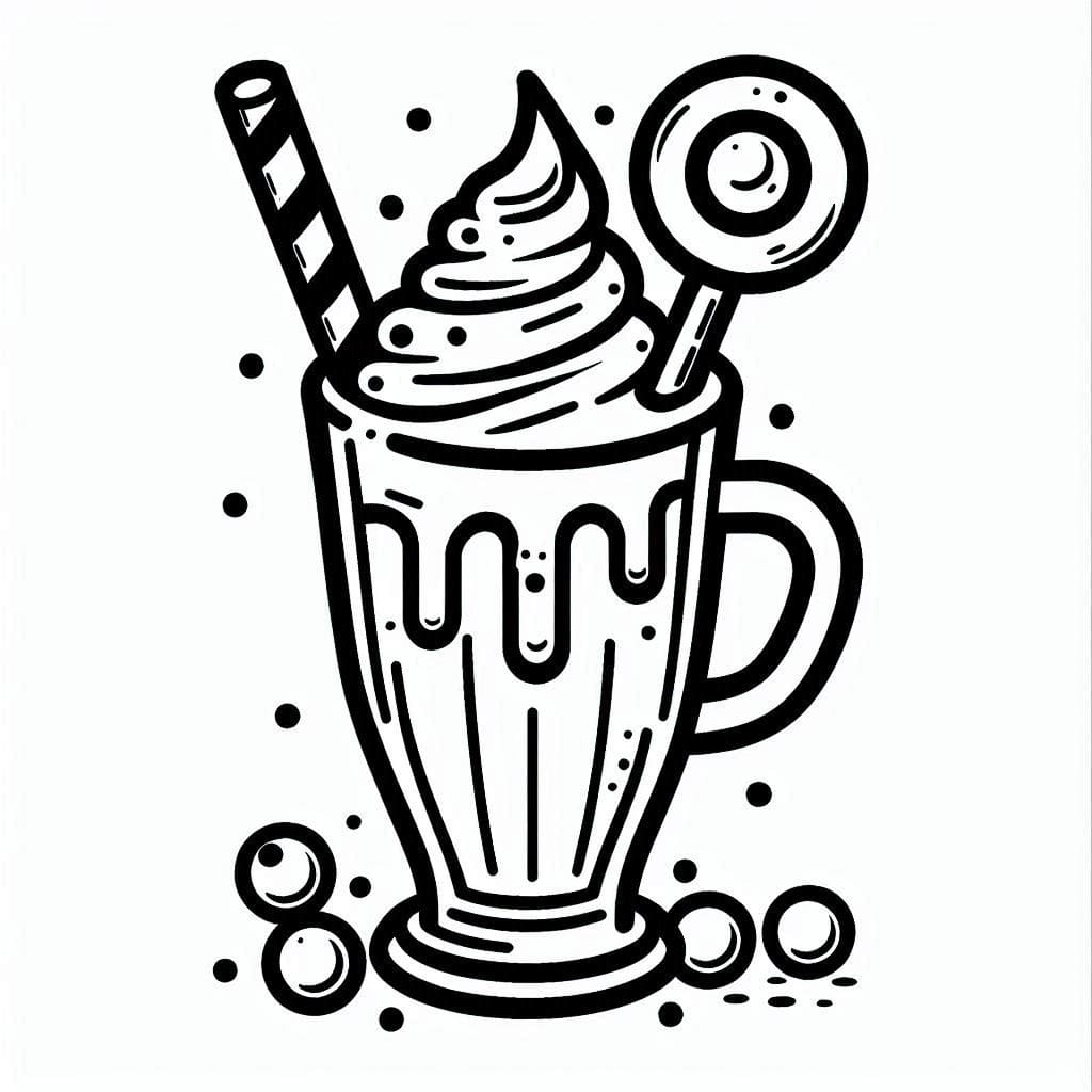 Desenho deMilk Shake Imprimível para colorir