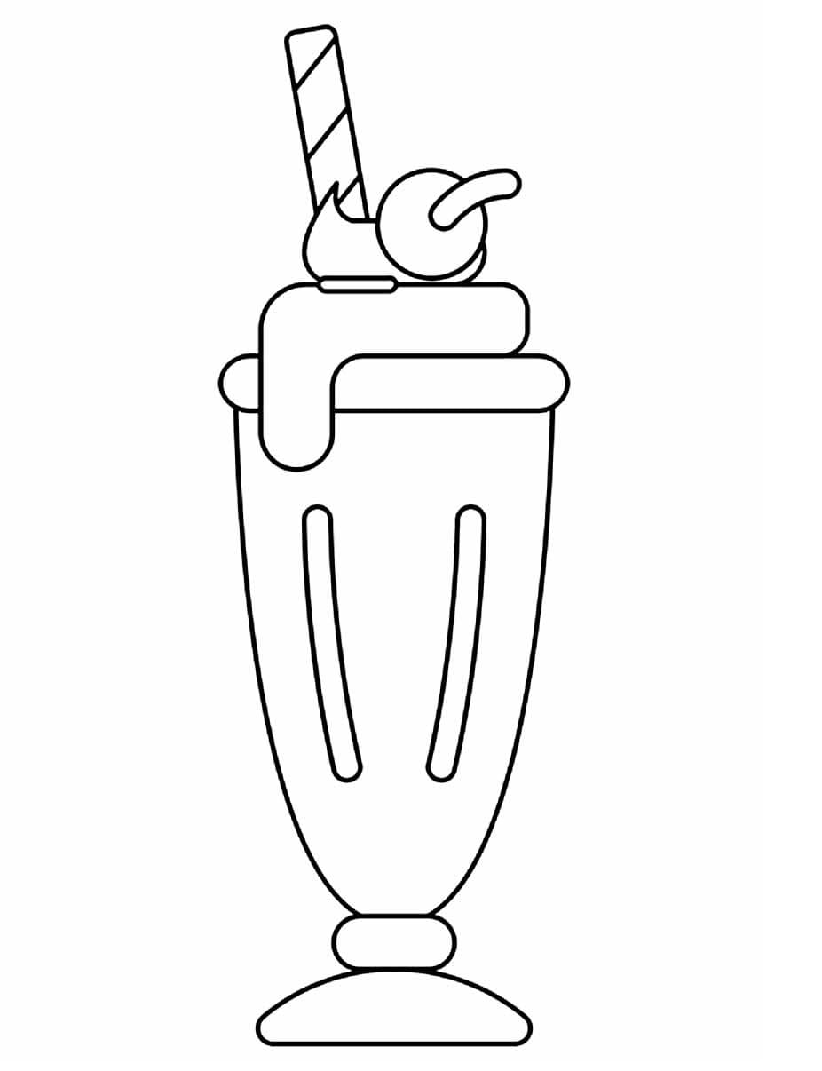 Desenho deMilk Shake Simples para colorir