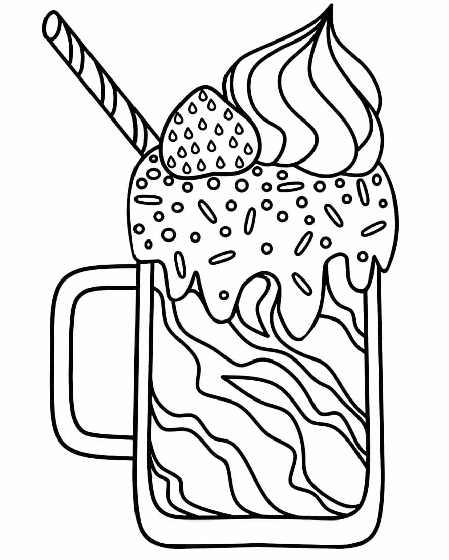 Desenho deMilkshake Grátis para colorir