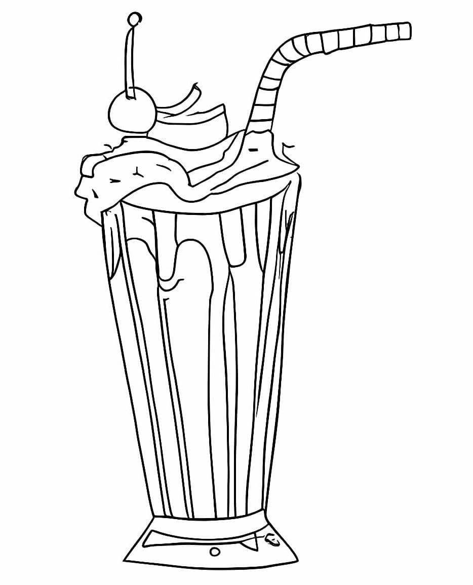 Desenho deMilkshake Imprimível para colorir