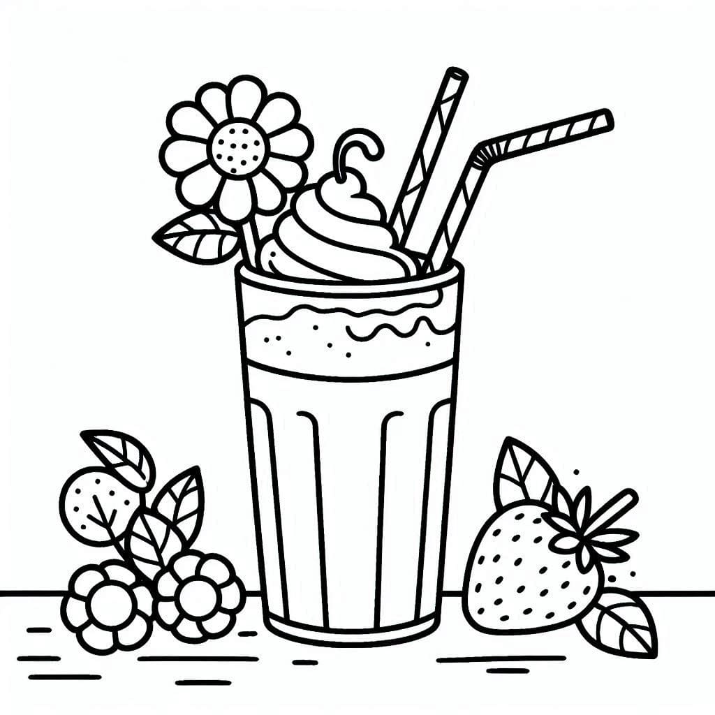 Desenho deMilkshake Para Crianças de 1 Ano para colorir