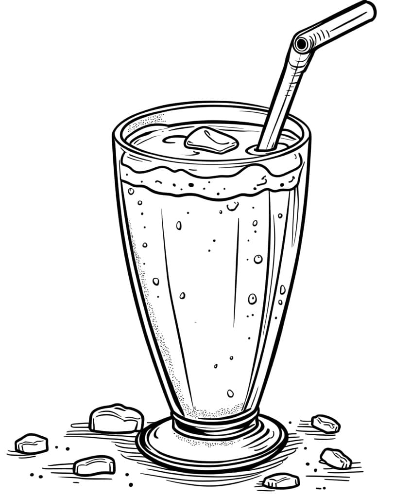 Desenho deMilkshake Para Crianças para colorir