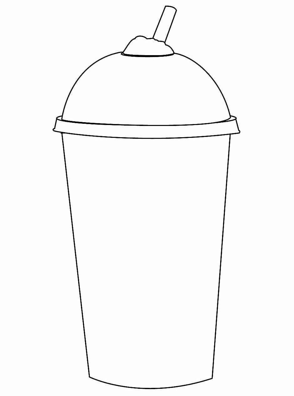 Desenho deMilkshake Simples para colorir