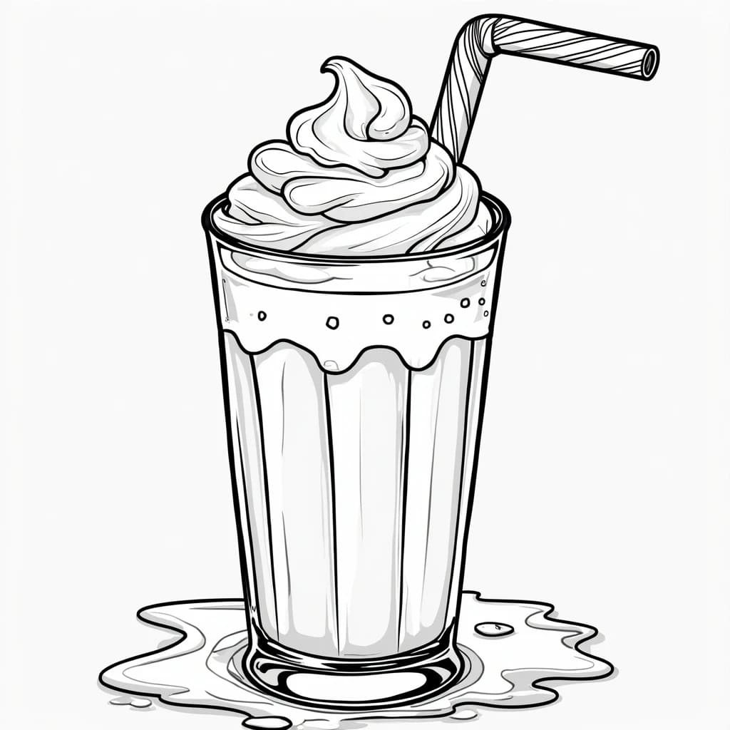 Desenho deMilkshake para colorir