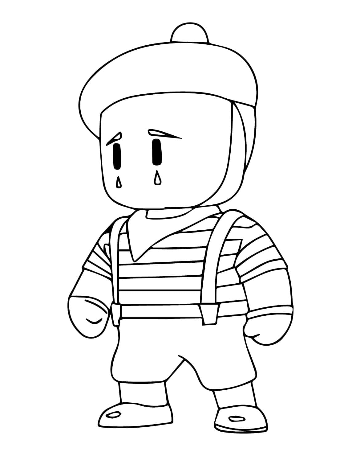 Desenho deMime Rowan Stumble Guys para colorir