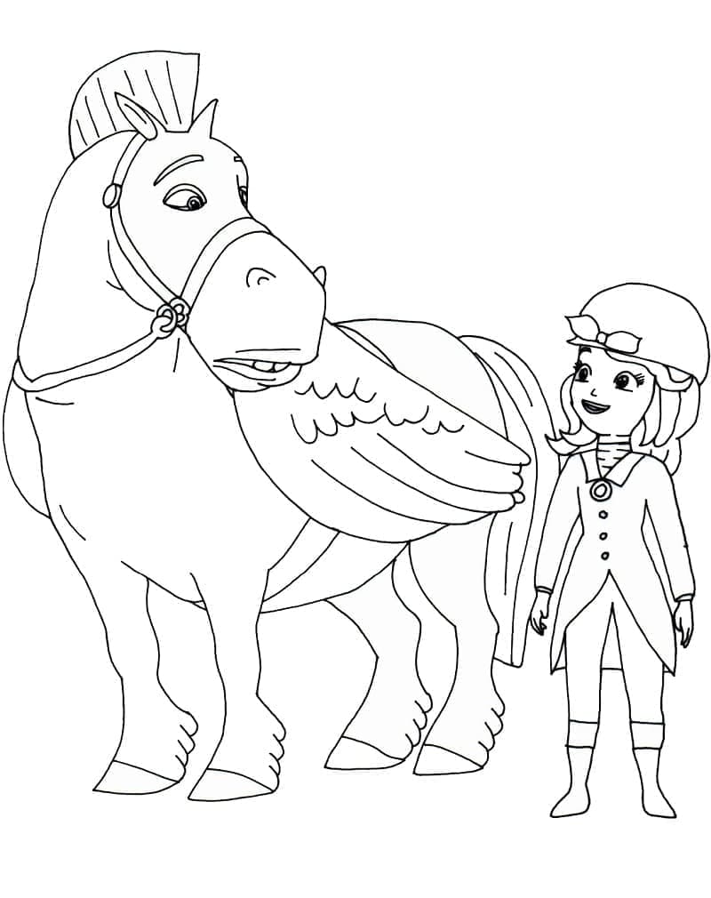 Desenho deMinimus Princesa Sofia para colorir