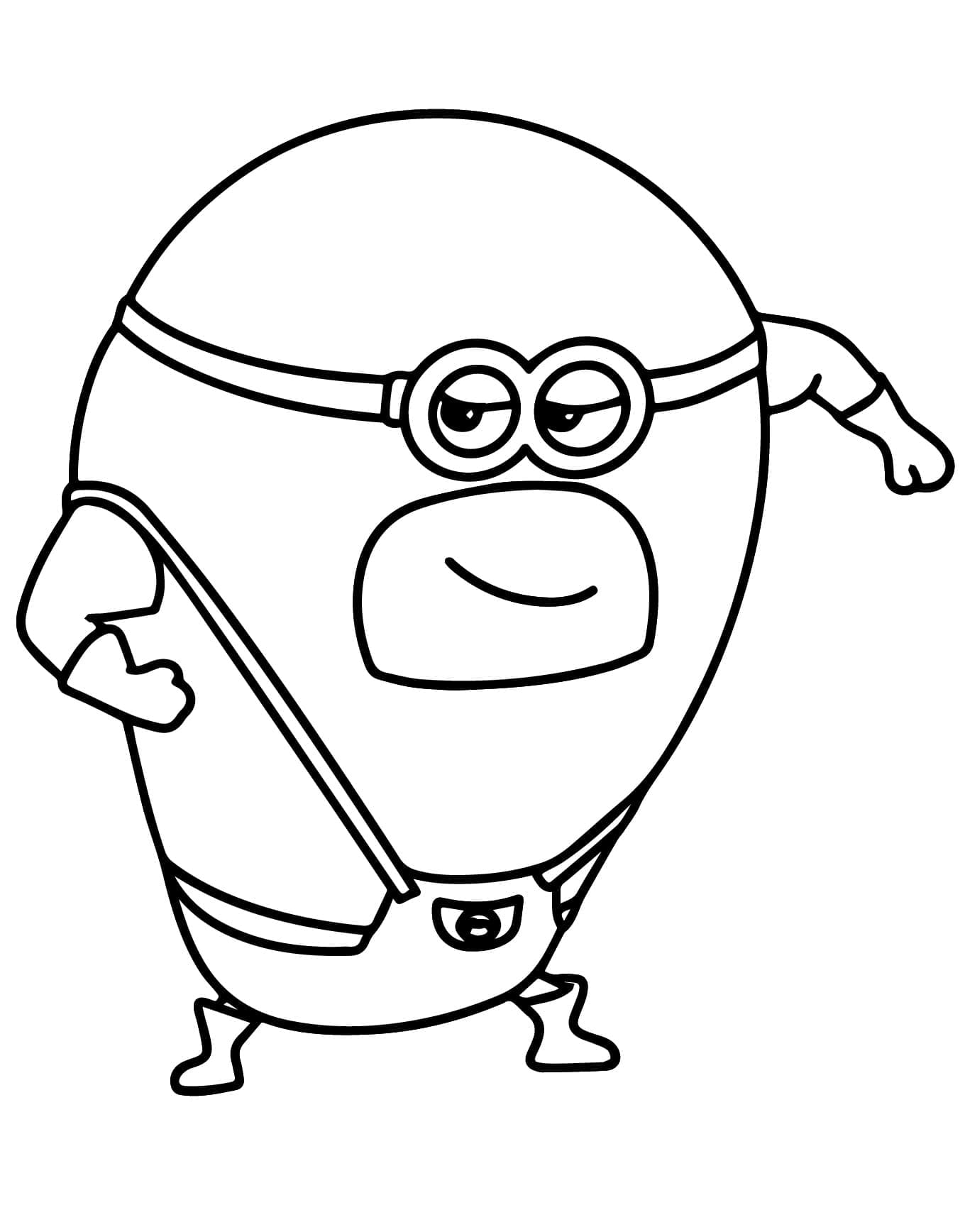 Desenho deMinion Dave Meu Malvado Favorito 4 para colorir