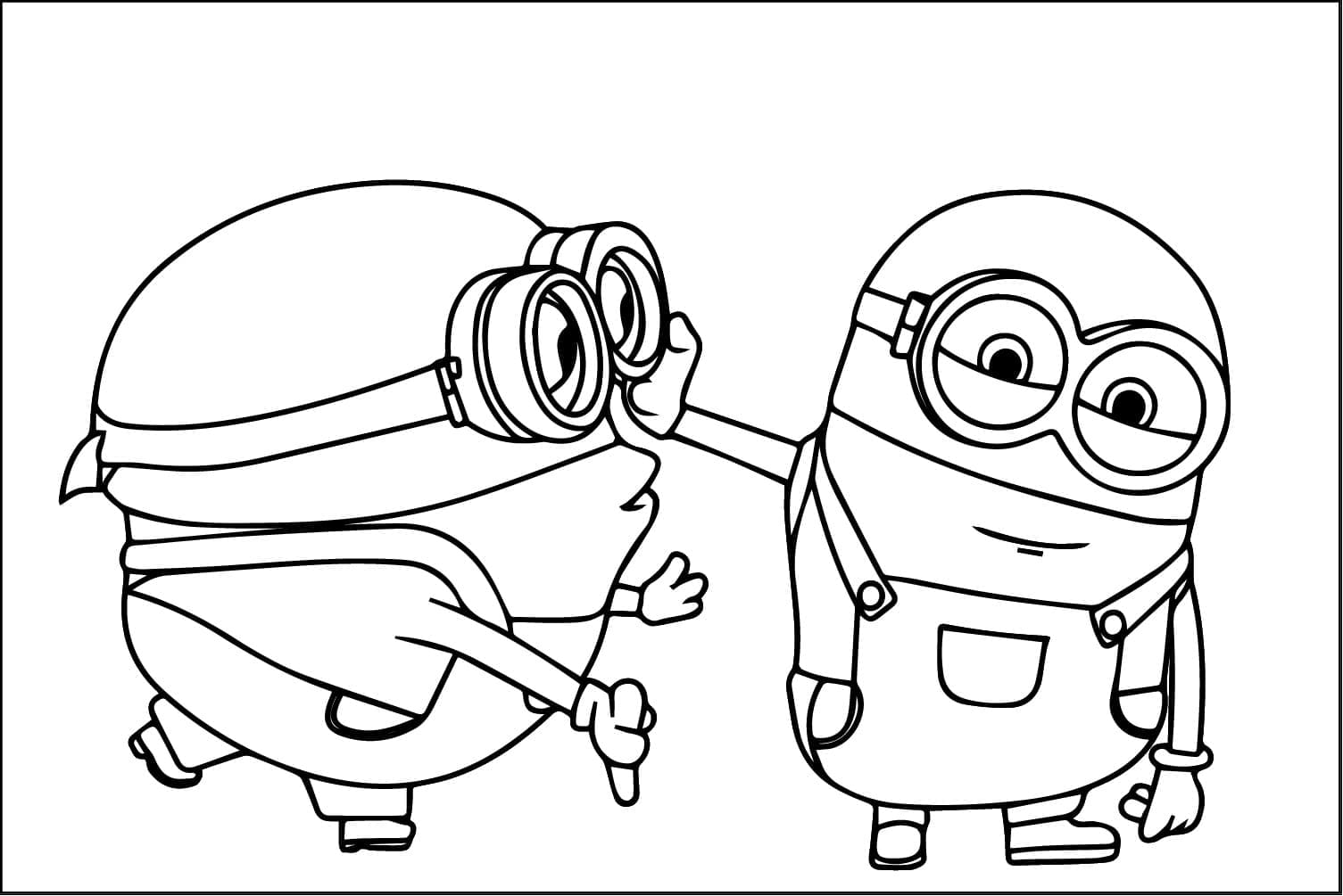 Desenho deMinion de Meu Malvado Favorito 4 para colorir