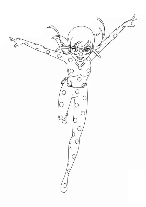 Desenho deMiraculous Ladybug Marinette para colorir