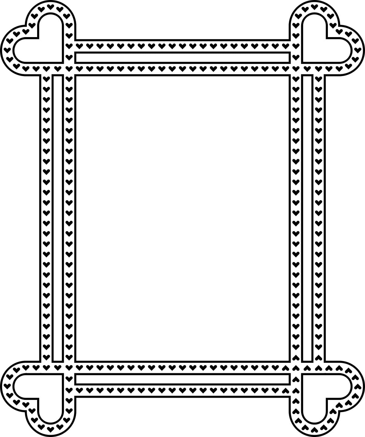 Desenho deMoldura Imprimível Para Crianças para colorir