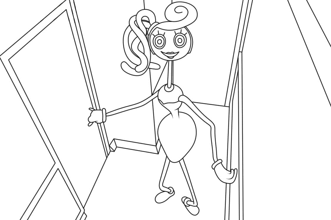 Desenho deMommy Long Legs 3 para colorir