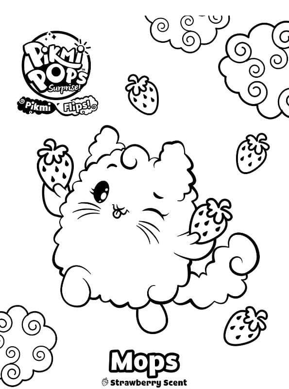 Desenho deMops de Pikmi Pops para colorir