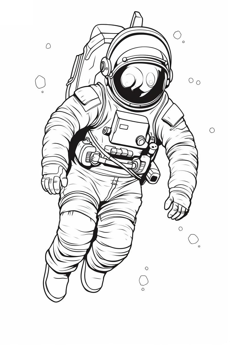 Desenho deO Astronauta para colorir