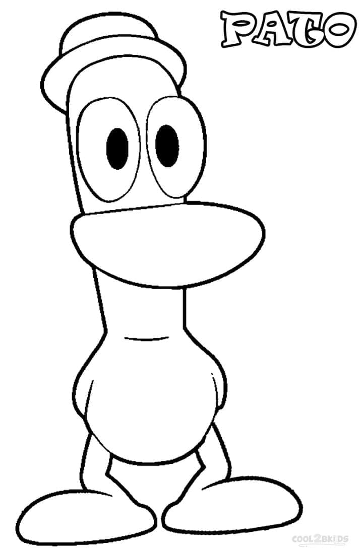 Desenho deO Pato de Pocoyo para colorir