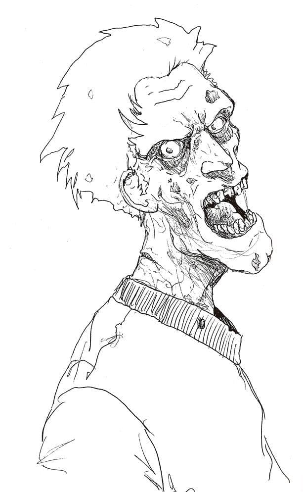 Desenho de O Zumbi para colorir