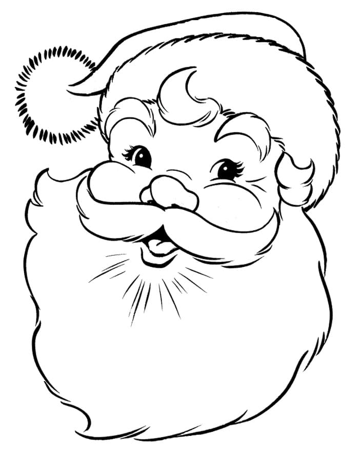 Desenho dePapai Noel 18 para colorir