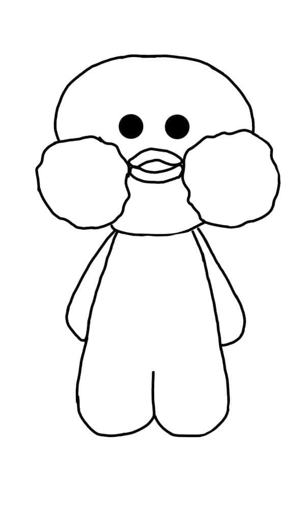 Desenho dePaper Duck Fofo para colorir