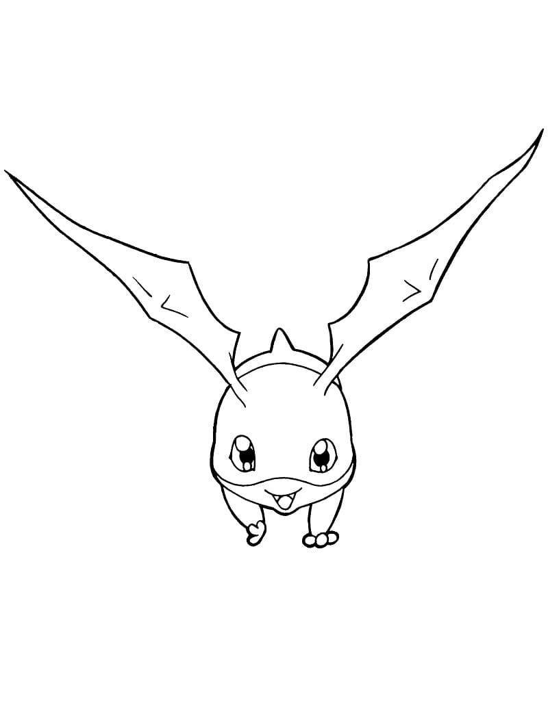 Desenho dePatamon de Digimon para colorir