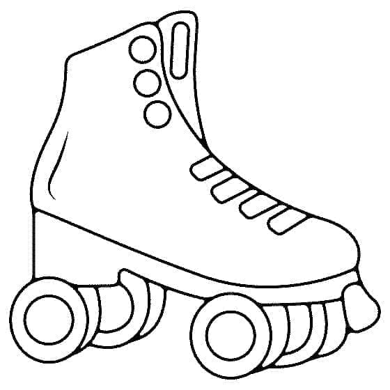 Desenho dePatins Para Crianças de 6 Ano para colorir