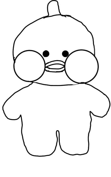 Desenho dePato LaLafanfan para colorir