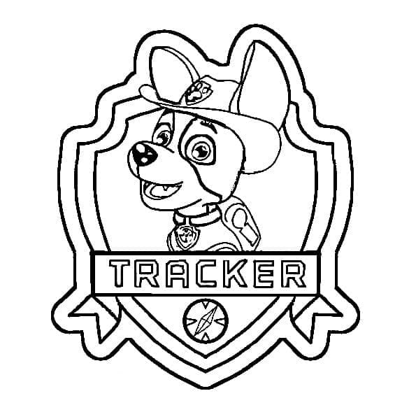 Desenho deDesenho de Patrulha Canina Tracker para colorir para colorir