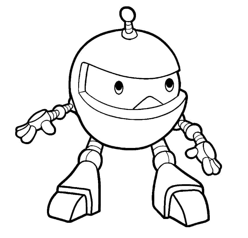 Desenho dePequeno Robô para colorir