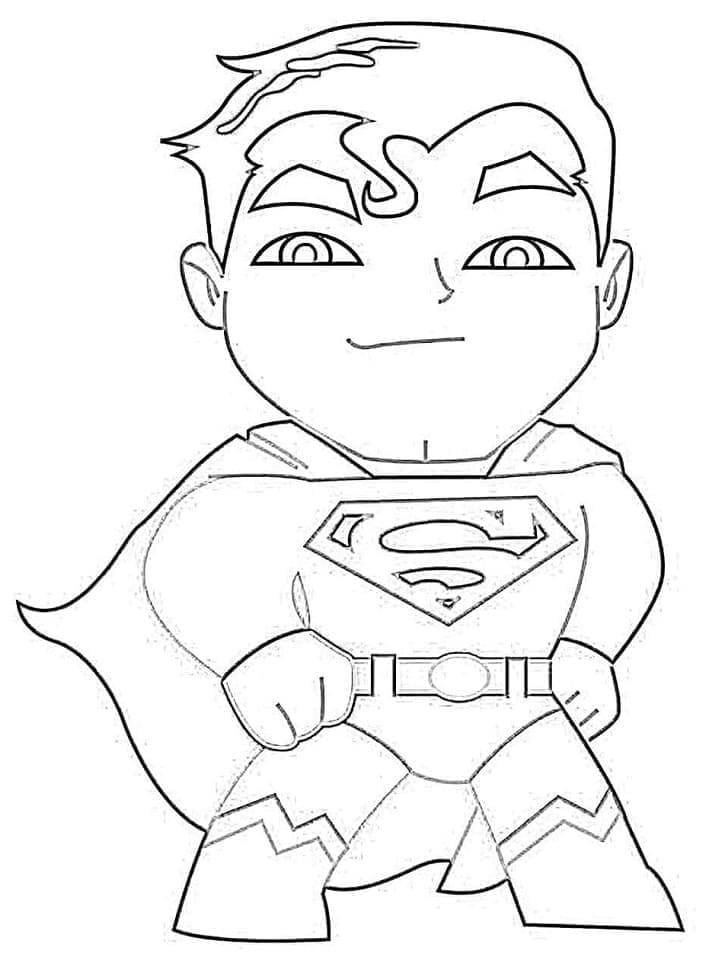 Desenho de Pequeno Superman para colorir