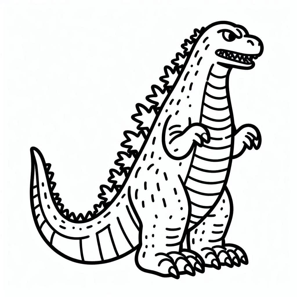 Desenhos de Godzilla para colorir