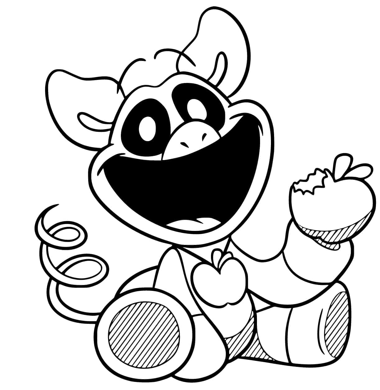 Desenho dePickyPiggy de Smiling Critters para colorir