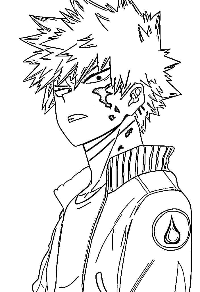 Desenho dePintura de Bakugo para colorir