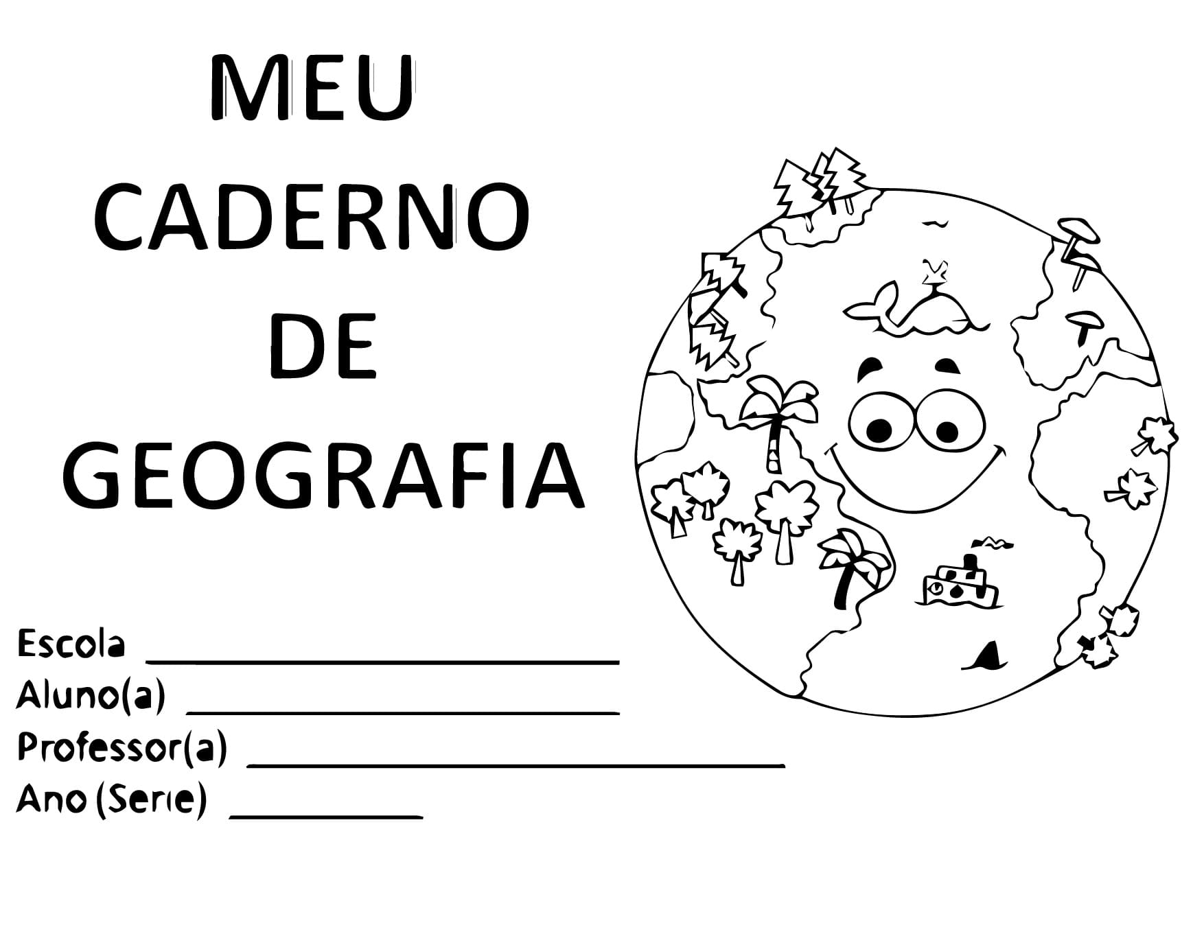 Desenho dePintura de Geografia para colorir