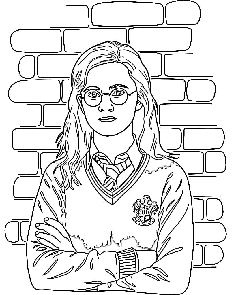 Desenho dePintura de Hermione para colorir