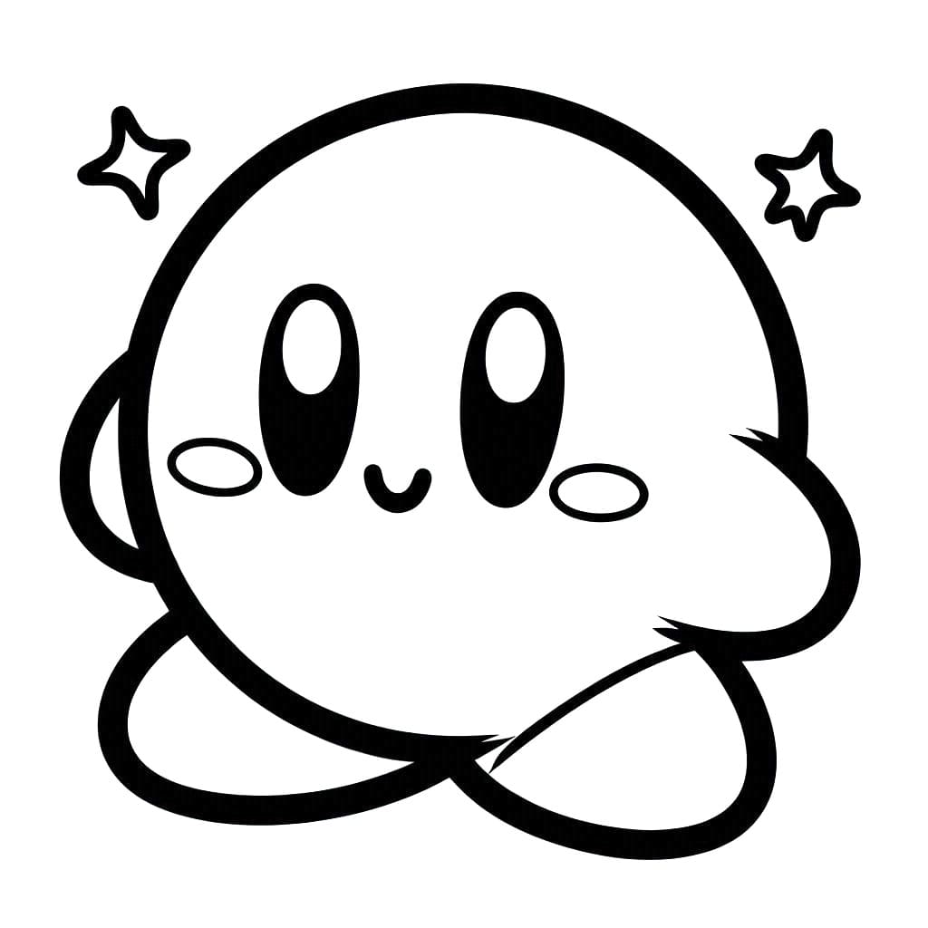 Desenho dePintura de Kirby para colorir