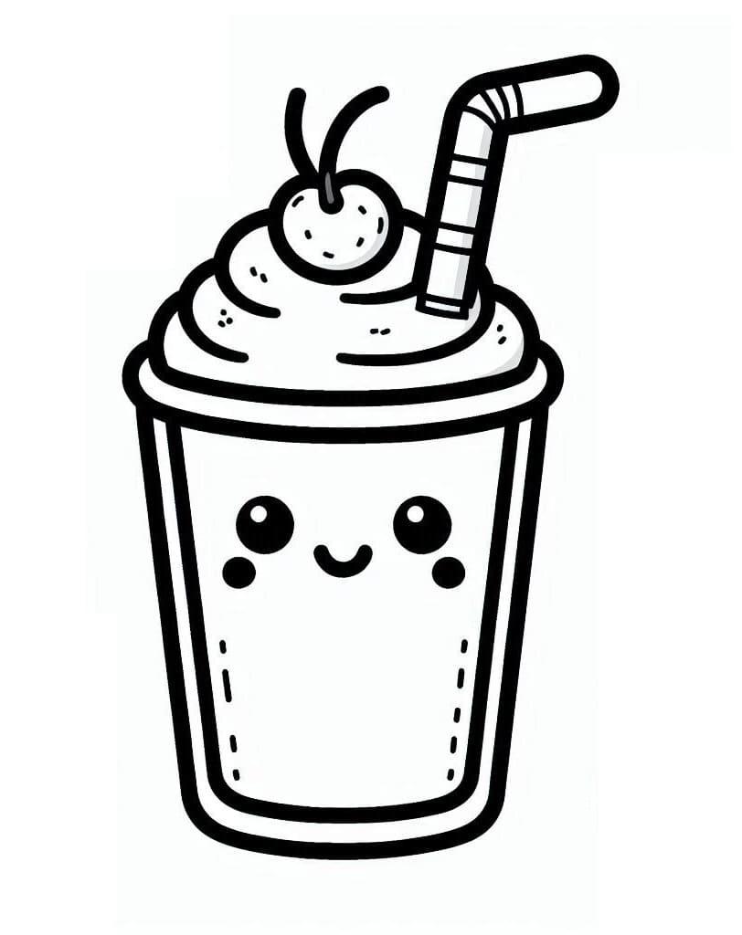 Desenhos de Milk-shake para colorir