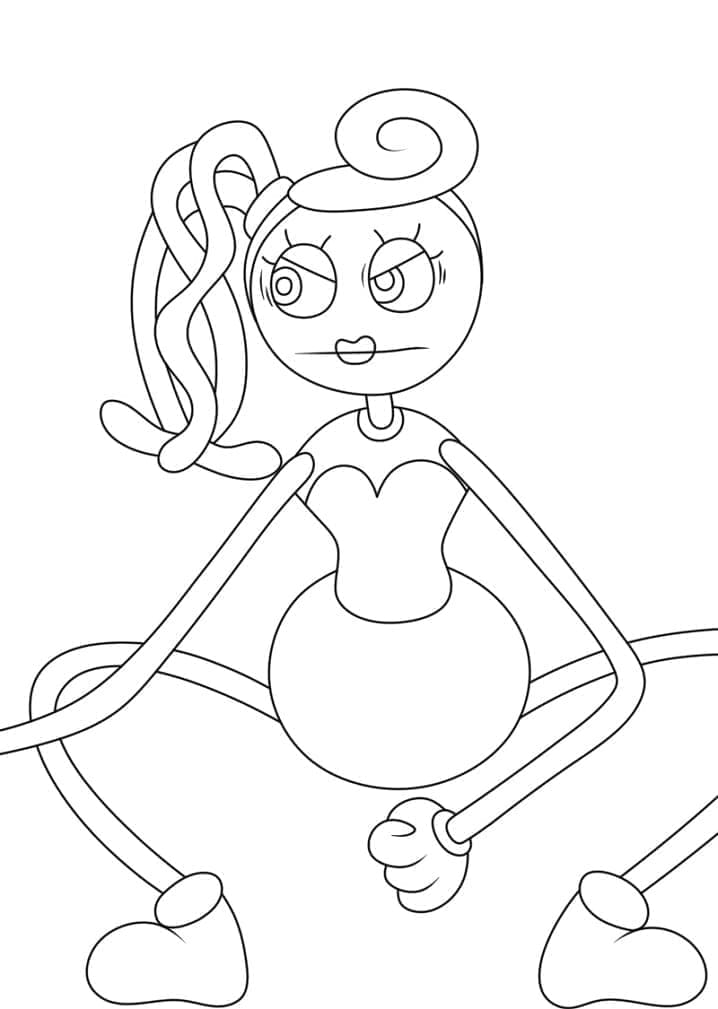 Desenho dePintura de Mommy Long Legs para colorir