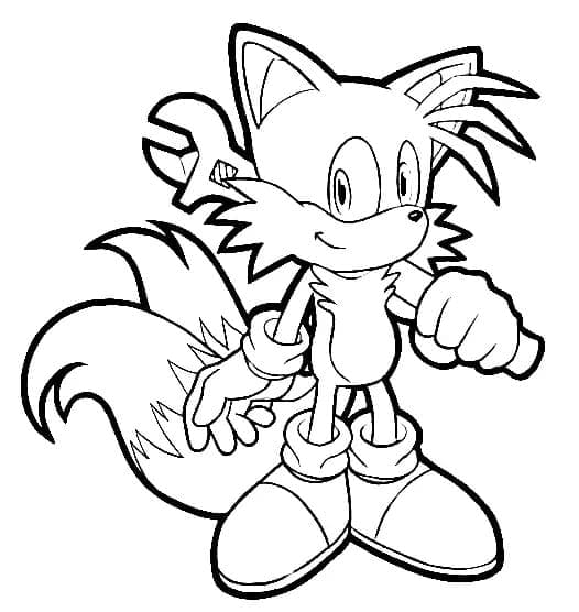 Desenho dePintura de Tails para colorir