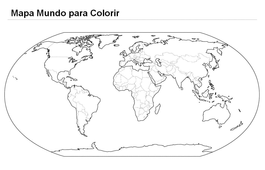 Desenho dePlanisfério 1 para colorir