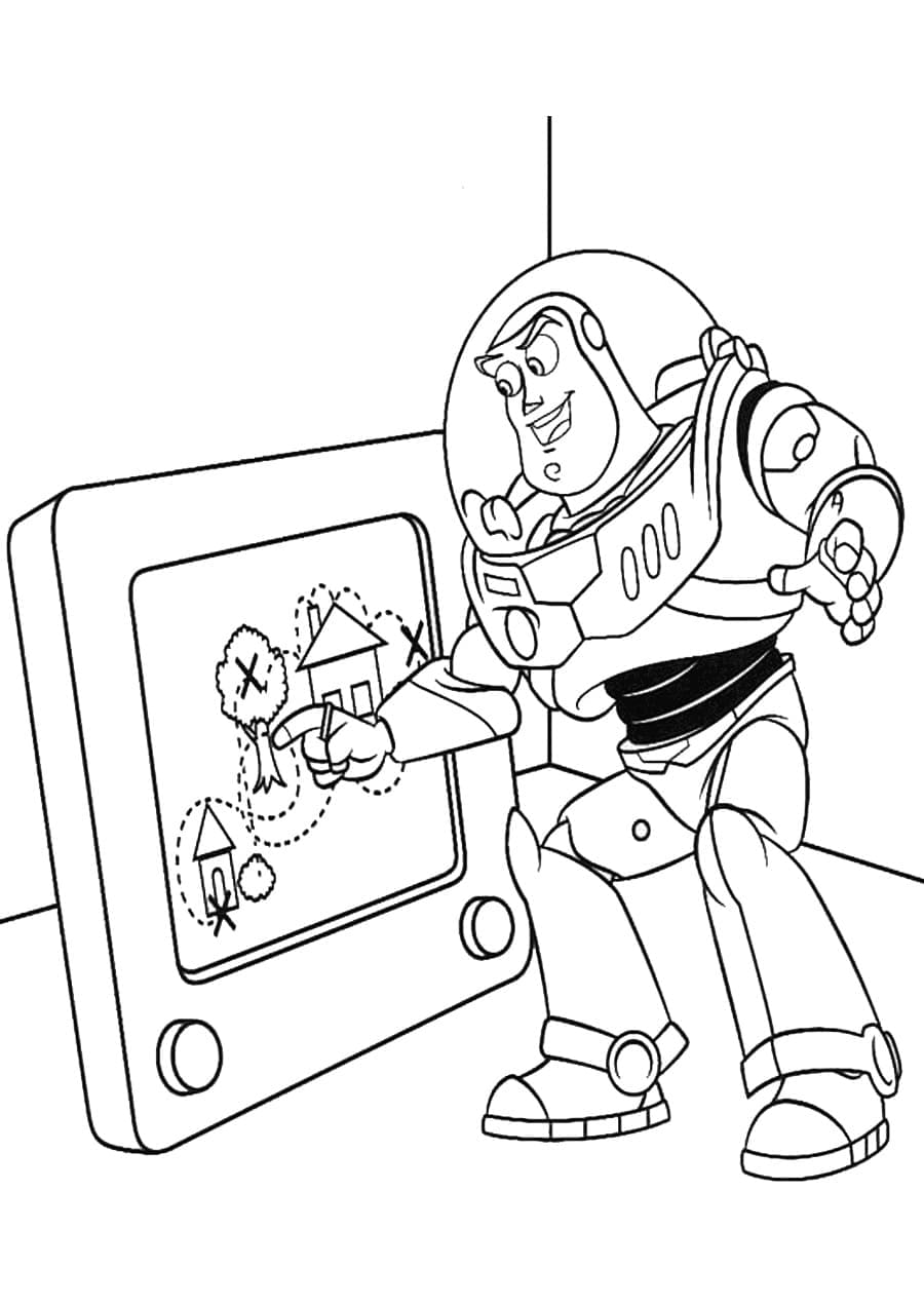 Desenho dePlano Em Toy Story para colorir