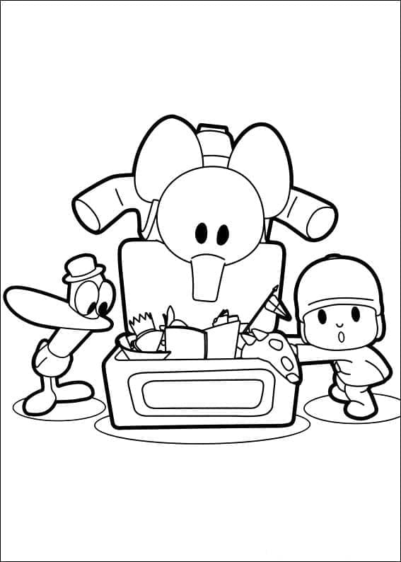 Desenho de Pocoyo 6 para colorir