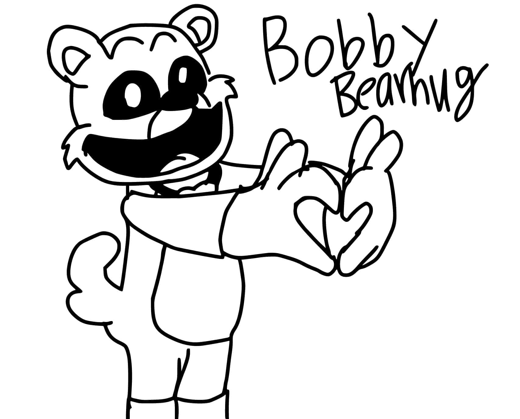 Desenho dePoppy Playtime Bobby BearHug para colorir